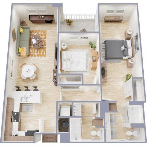 2B ADA Floor Plan at The Benedictine, Tucson